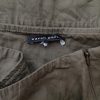 Sarah Pacini Size 1 (38) Color Khaki Spódnica Prosta i Ołówkowa Do Kolan Fabric Wiskoza