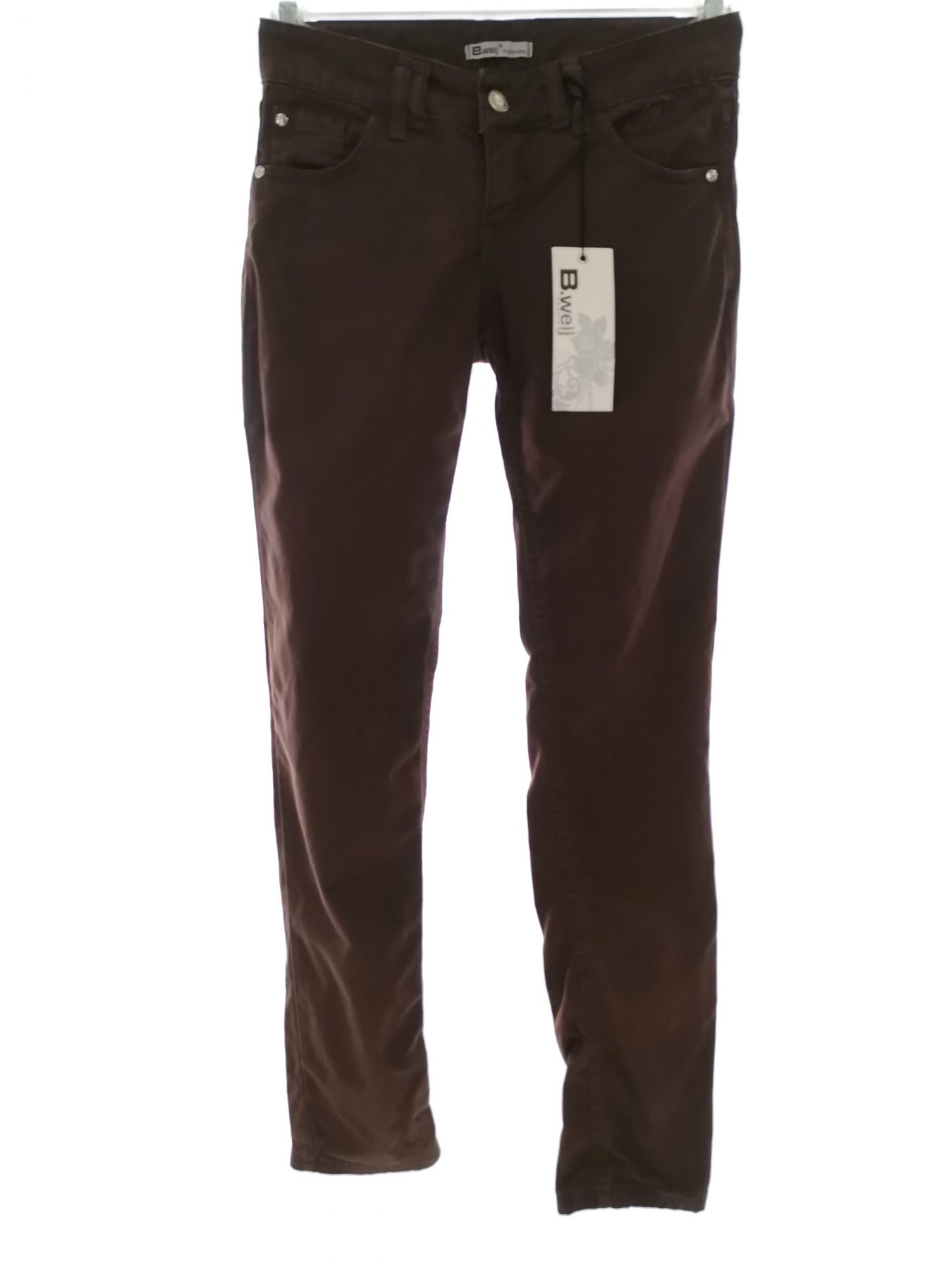 B.WEIJ Size 40 (36) Color Brązowy Spodnie Jeansy Fabric Bawełna