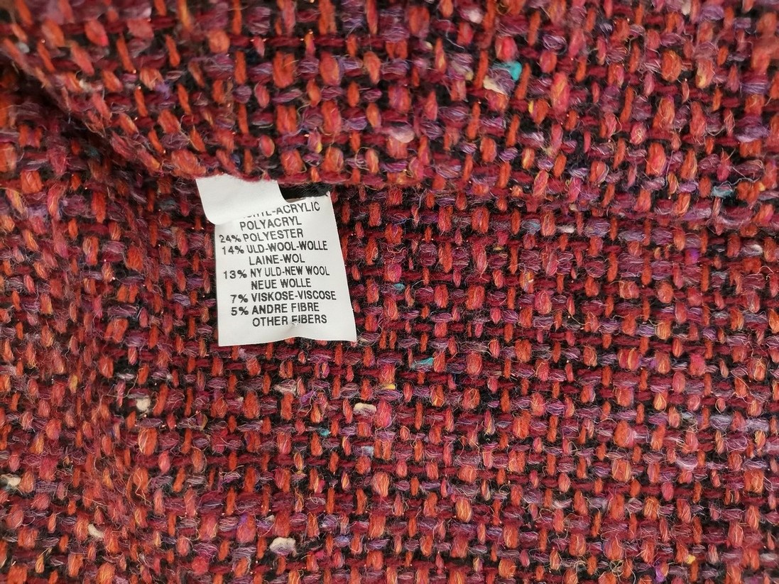 Kello Size 44 Color Czerwony Spódnica Prosta i Ołówkowa Do Kolan Fabric Akryl