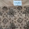 Kaliko Size 16 (42) Color Brązowy Kwadratowy dekolt Bluzka Bezrękawnik Fabric Jedwab 100%