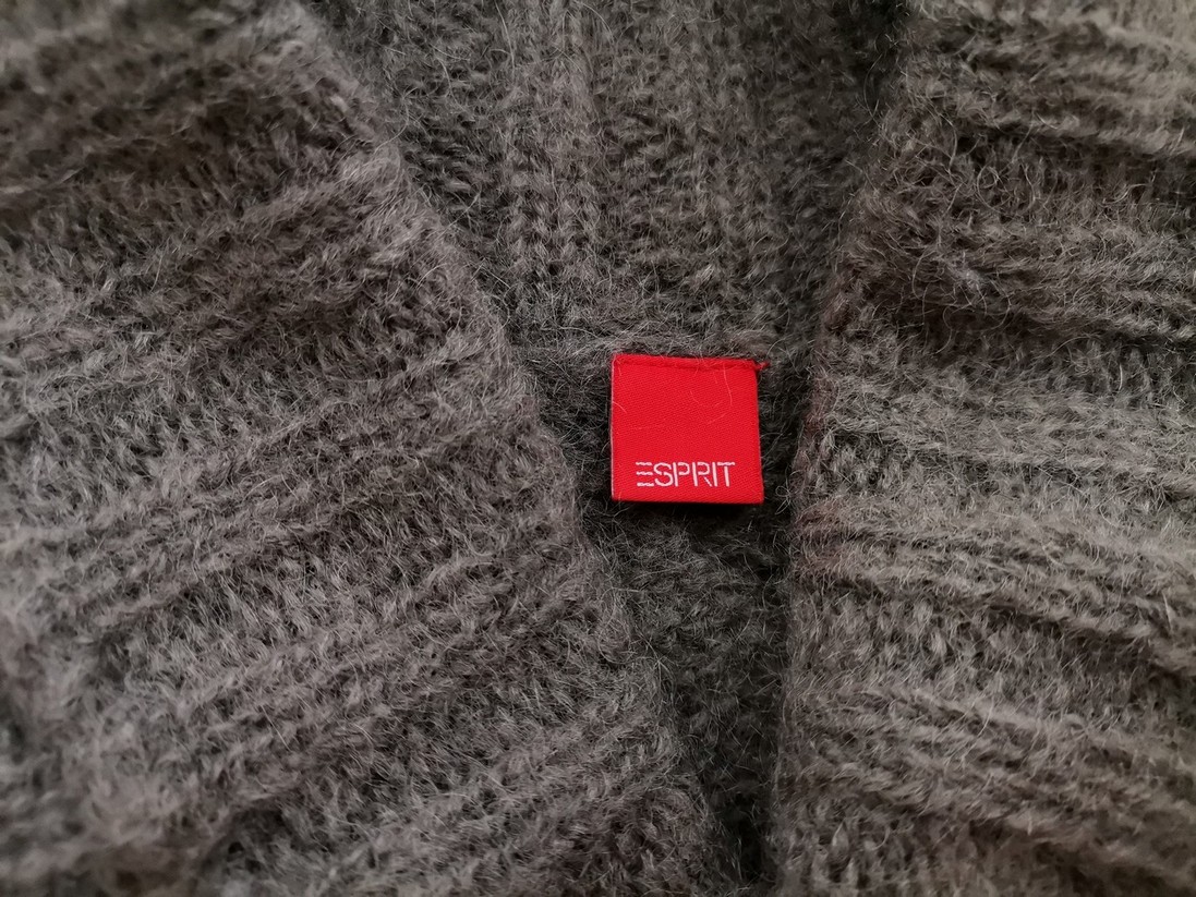 Esprit Size M Color Brązowy Kamizelka Kardigan Bezrękawnik