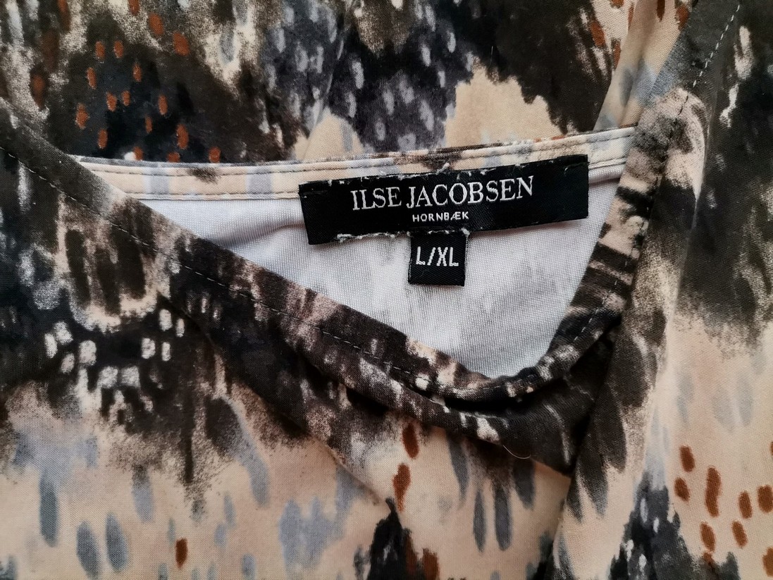 Ilse Jacobsen Size L/XL Color Szary W łódkę Bluzka Długi rękaw