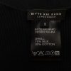 BITTE KAI RAND Size 1 (36) Color Czarny Okrągły dekolt Tunika Popover Bluzka Długi rękaw Fabric Jedwab