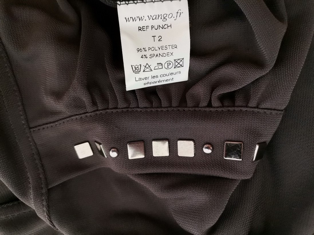 Vango Paris Size 2 (38) Color Szary Bluza na suwak Długi rękaw