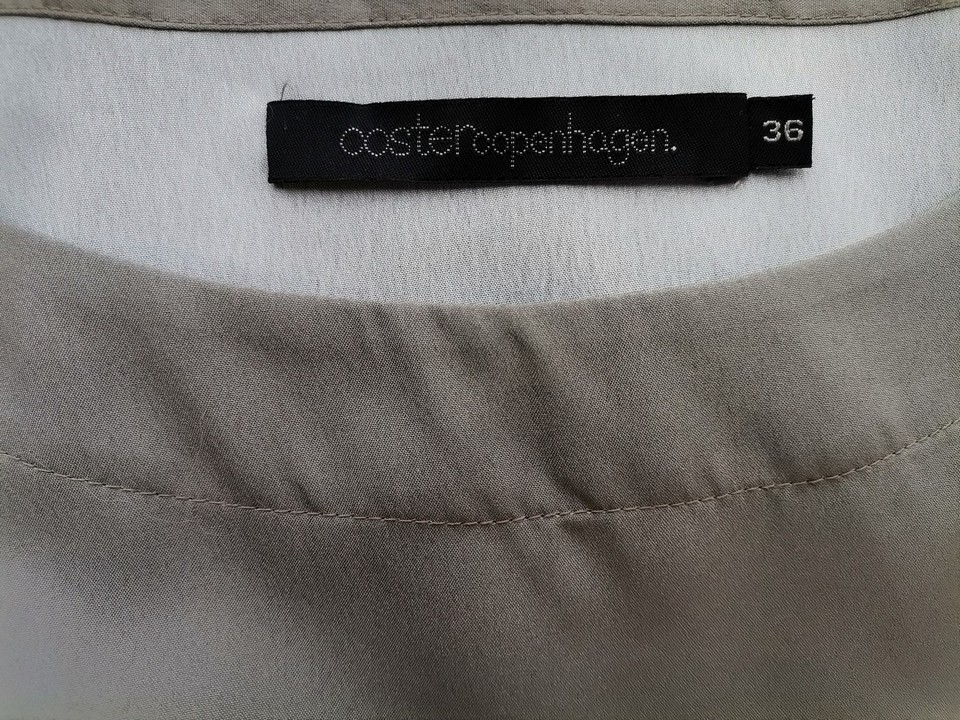 Coster Copenhagen Size 36 Color Szary Okrągły dekolt Bluzka Długi rękaw Fabric Wiskoza 100%