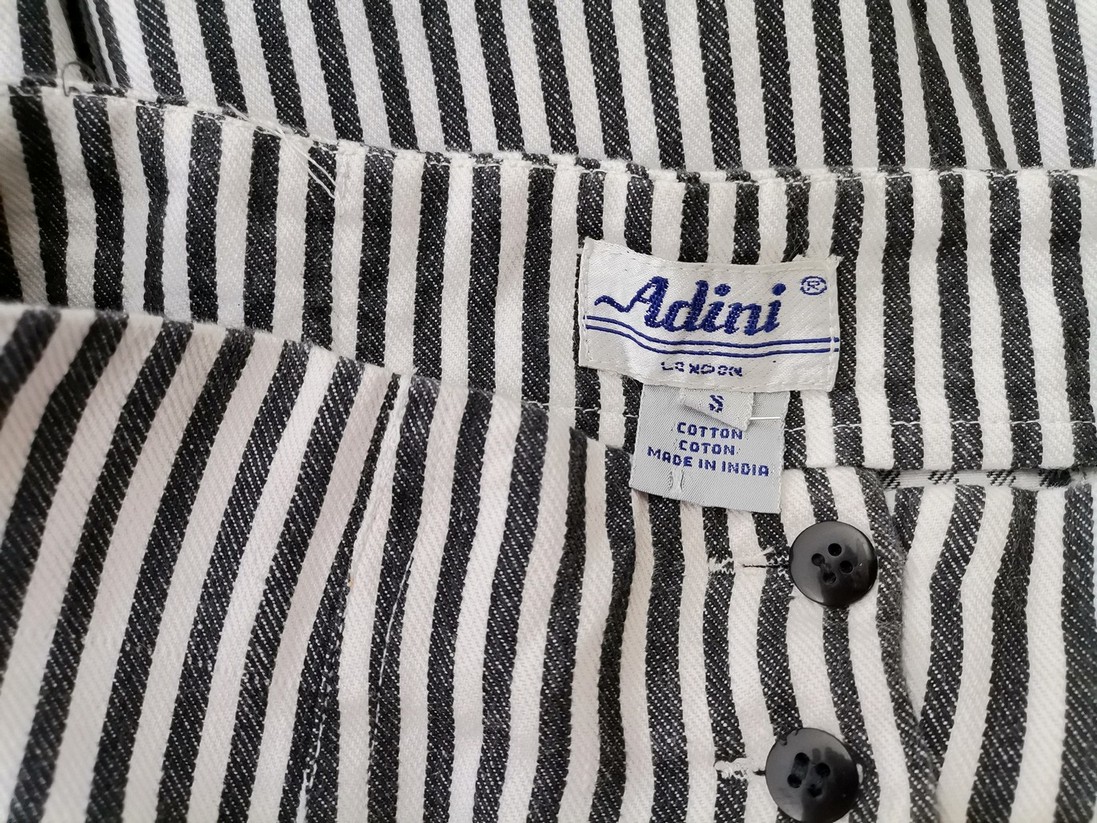 Adini Size S Color Czarny Pasy Spódnica Maxi Długa Fabric Bawełna