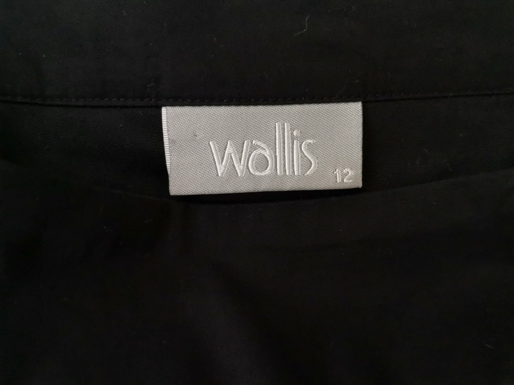 Wallis Size 12 (40) Color Czarny Spódnica Trapezowa Midi Fabric Bawełna 100%