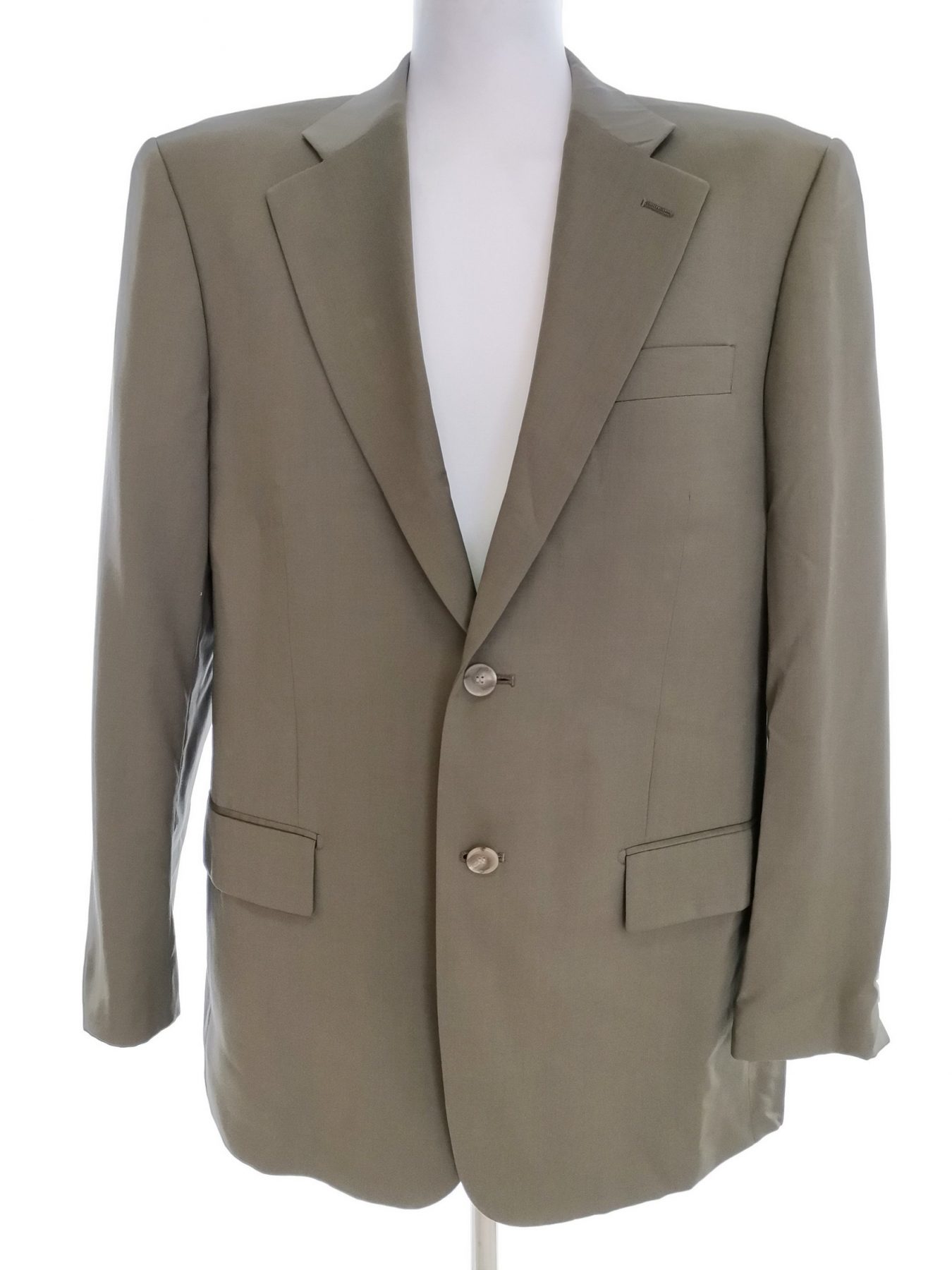 Ted Lapidus Size 52 (XL) Color Khaki Męska Marynarka Długi rękaw Fabric Wełna 100%