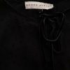 Rowen Avenue Size M Color Czarny Keyhole Crew Neck Bluzka Rękaw 3/4