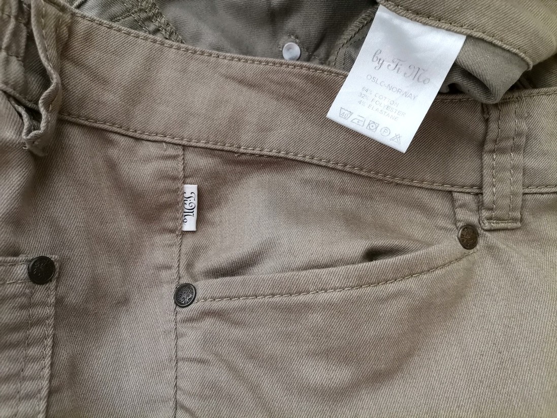 BY TI MO Size 29 (38) Color Beżowy Spodnie Jeansy Fabric Bawełna