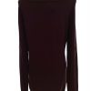 Nu by staff Size XL Color Purpurowy W łódkę Tunika Bluzka Długi rękaw Fabric Wiskoza