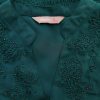 awear Size 10 (38) Color Szmaragdowy Split Crew Neck Tunika Bluzka Rękaw 3/4