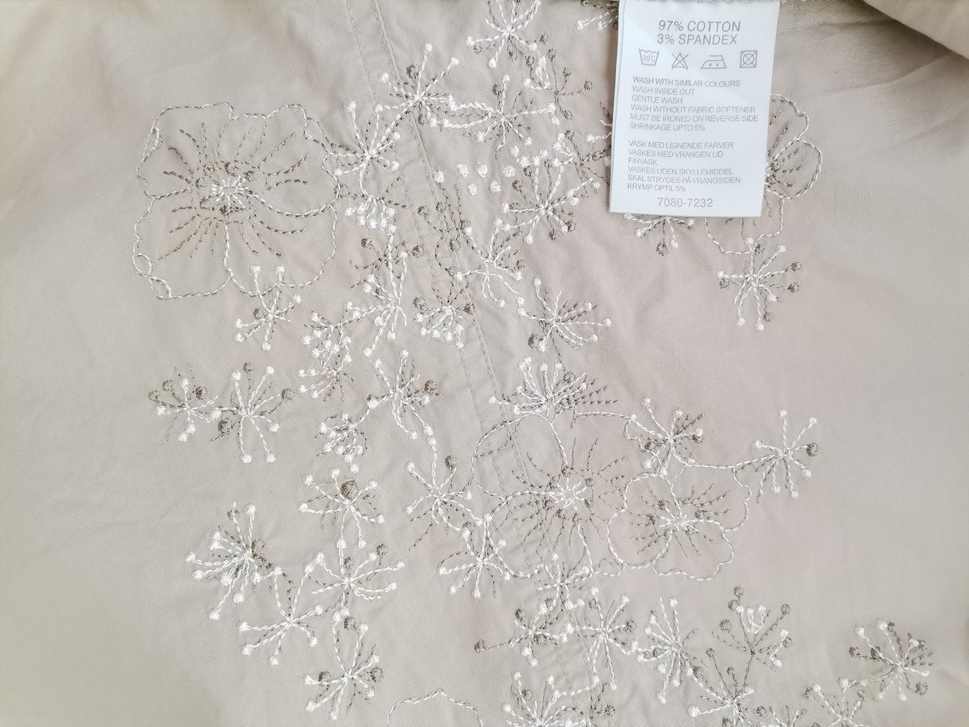 Dranella Size 38 Color Kremowy Spódnica Trapezowa Midi Fabric Bawełna