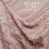 Guess Size M Color Pudrowy Róż Dekolt U Bluzka Długi rękaw Fabric Wiskoza