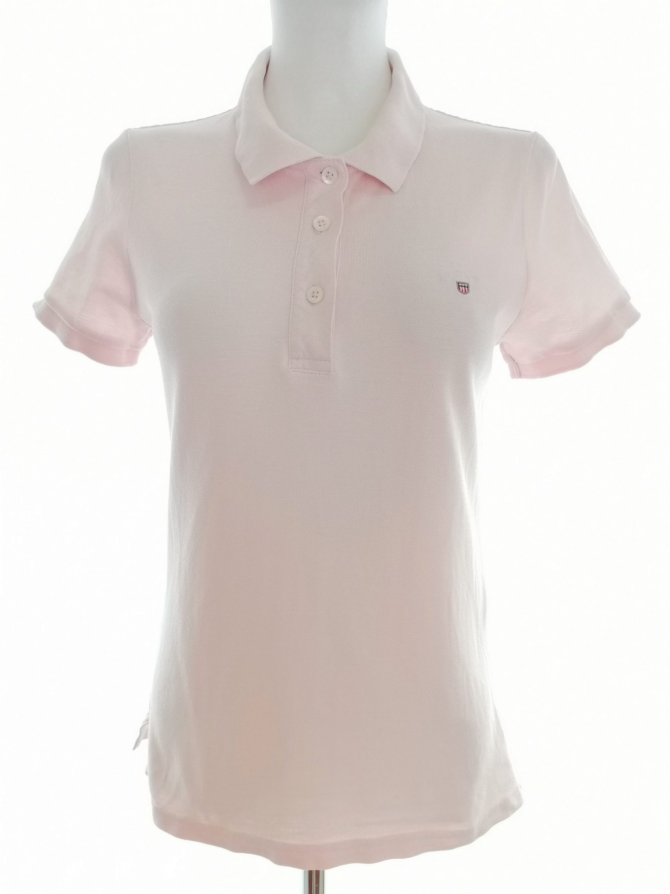 Gant Size S Color Różowy Kołnierz Koszulka Polo Krótki rękaw Fabric Bawełna 100%