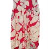 Dorothy perkins Size 8 (36) Color Czerwony Spódnica Rozkloszowana Midi Fabric Bawełna