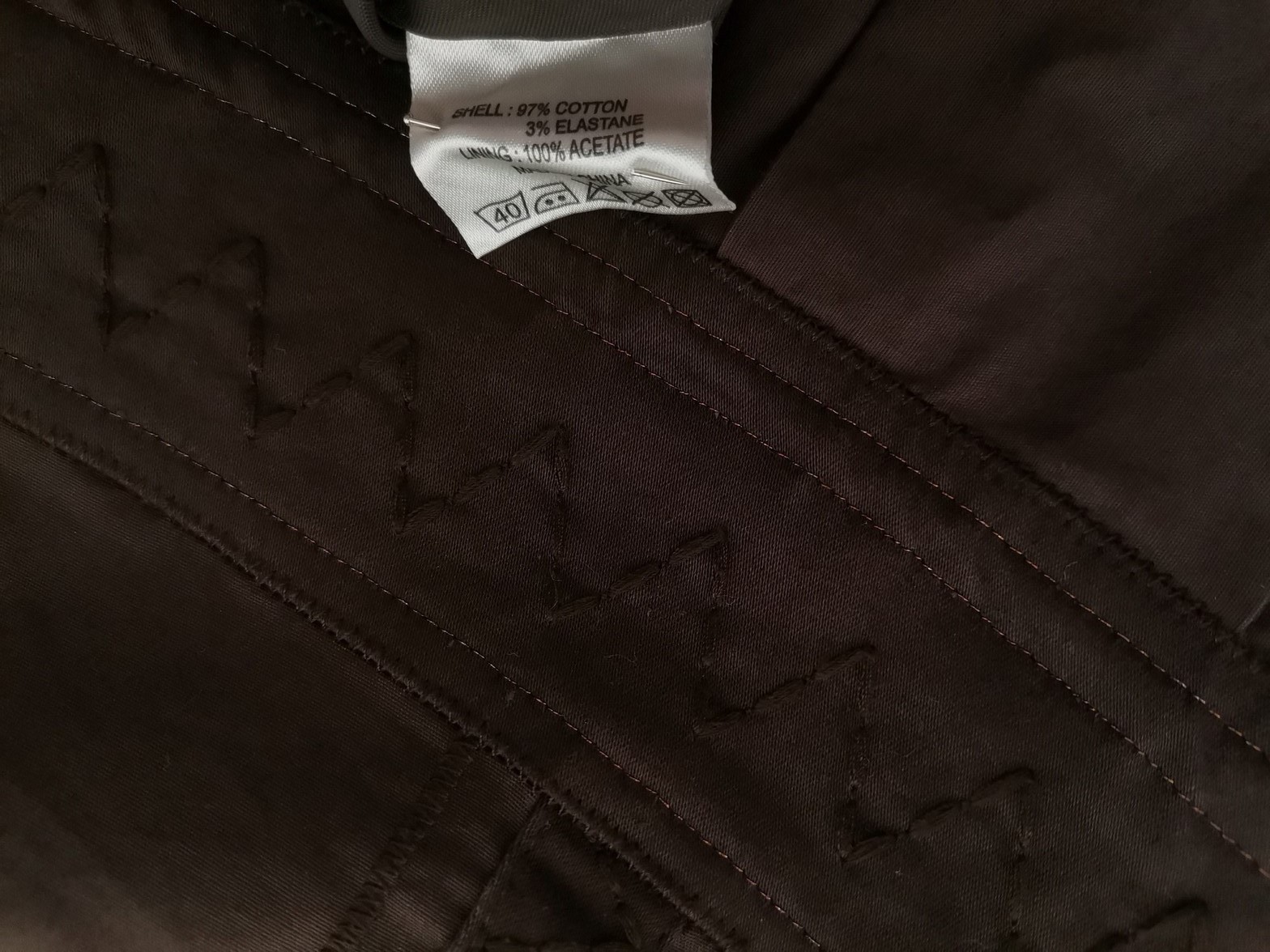 Reiss Size 10 (38) Color Brązowy Spódnica Rozkloszowana Midi Fabric Bawełna