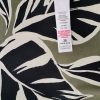 Dorothy perkins Size 16 (48) Color Zielony Roślinny Liście W łódkę Bluzka Krótki rękaw Fabric Wiskoza 100%