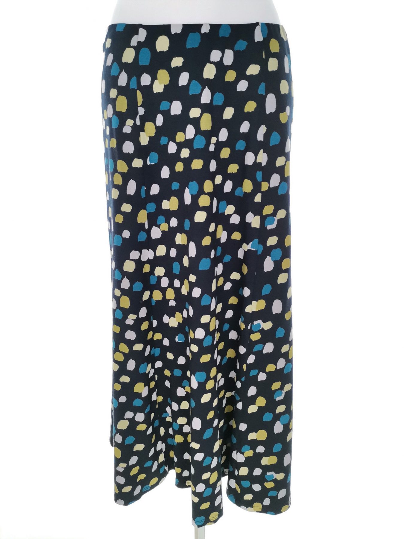 Eastex Size 14 (40) Color Granatowy Spódnica Maxi Długa Fabric Wiskoza