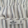 Hollister Size M Color Biały Pasy W serek Bluzka Krótki rękaw Fabric Wiskoza 100%