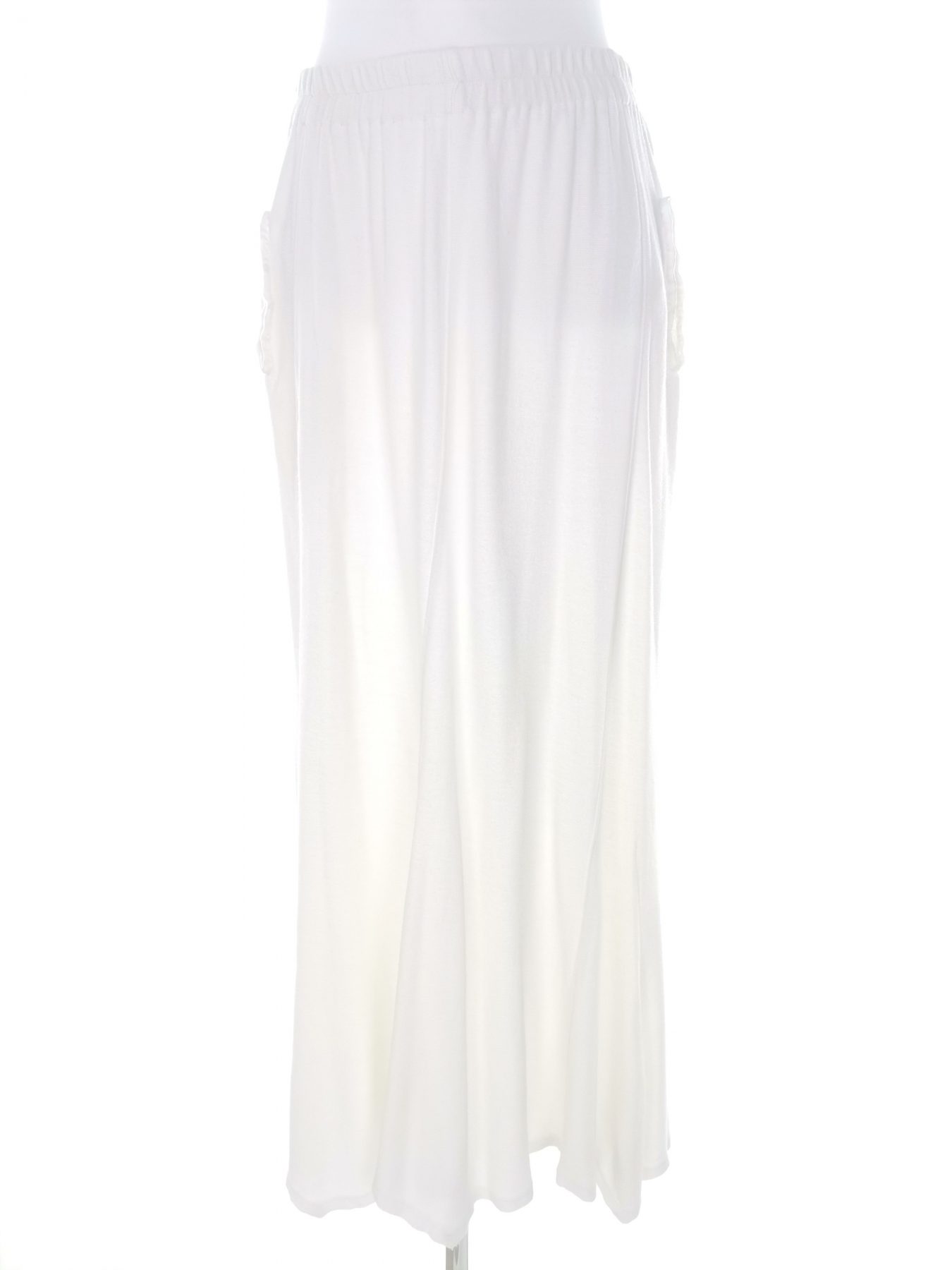 LACOSA Size L Color Kremowy Spódnica Maxi Długa Fabric Wiskoza