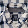 American Eagle Size M Color Niebieski Krata Kołnierz Męska Koszula Casual Długi rękaw Fabric Bawełna 100%