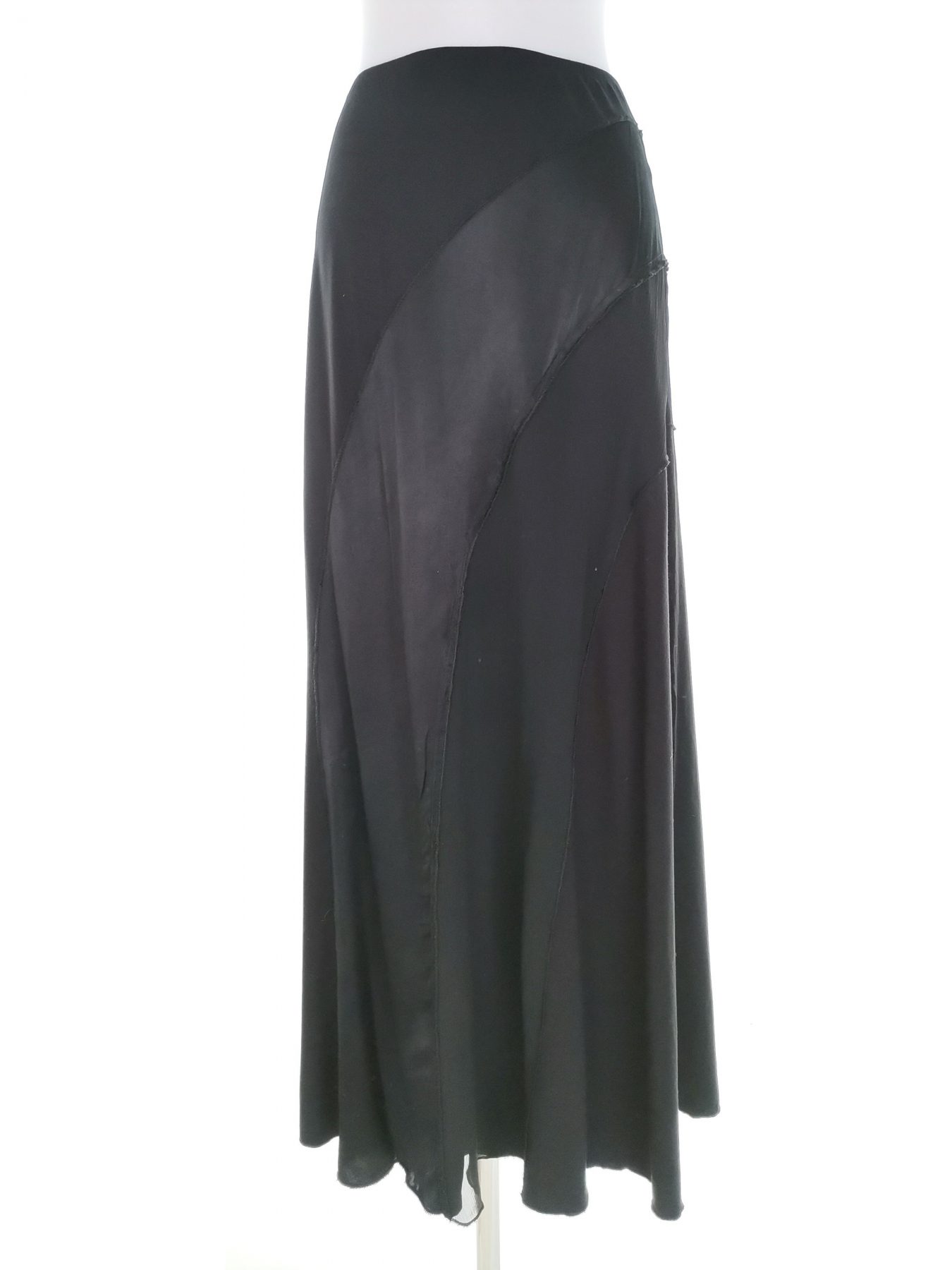 Size 12 (40) Color Czarny Spódnica Maxi Długa Fabric Wiskoza