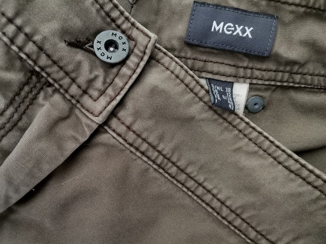 Mexx Size 38 Color Khaki Spódnica Trapezowa Do Kolan Fabric Bawełna 100%