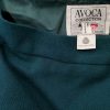 AVOCA Size M Color Turkusowy Spódnica Prosta i Ołówkowa Midi Fabric Wełna Jagnięca