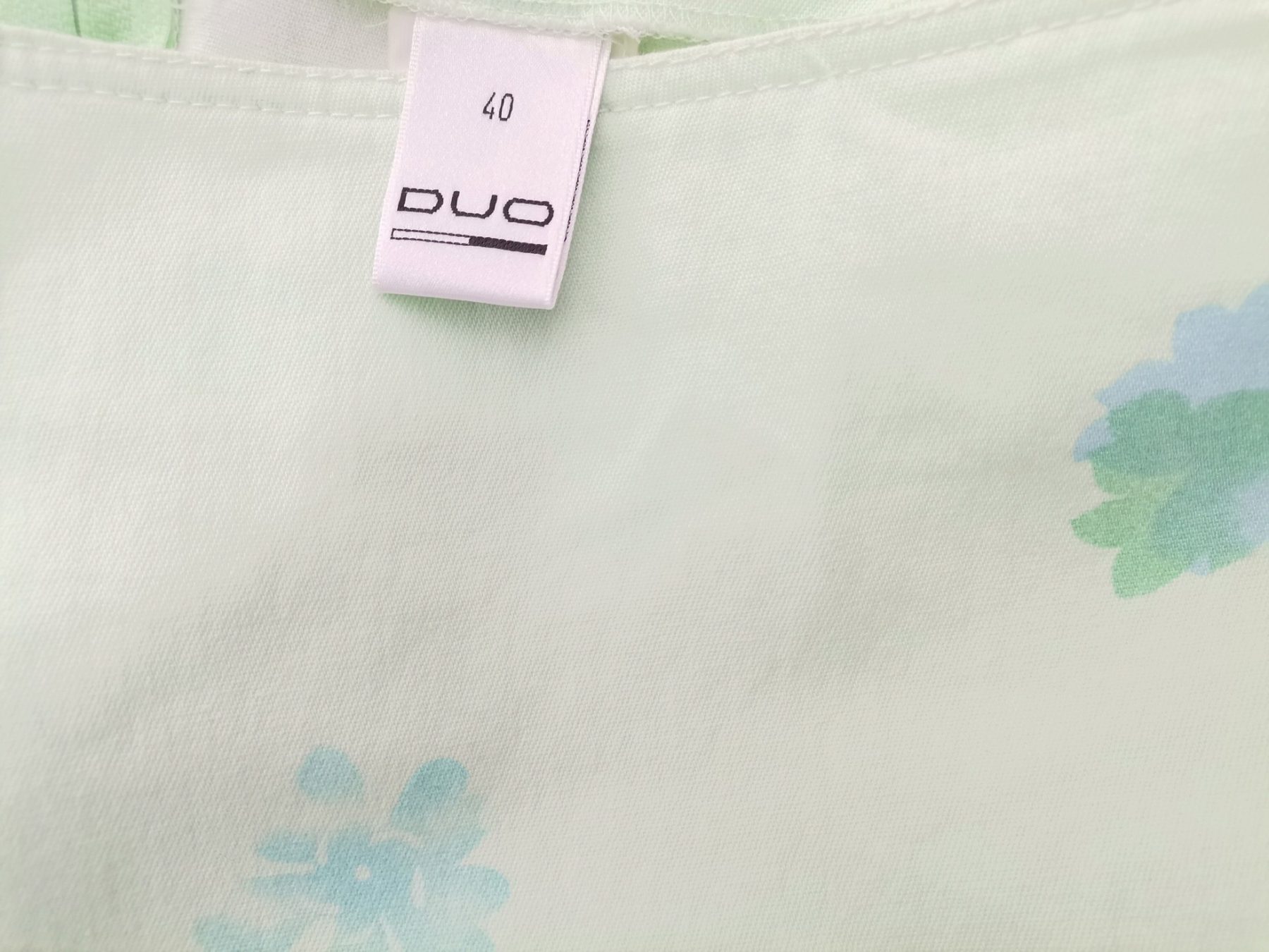 DUO Size 40 Color Miętowy Spódnica Prosta i Ołówkowa Do Kolan Fabric Bawełna