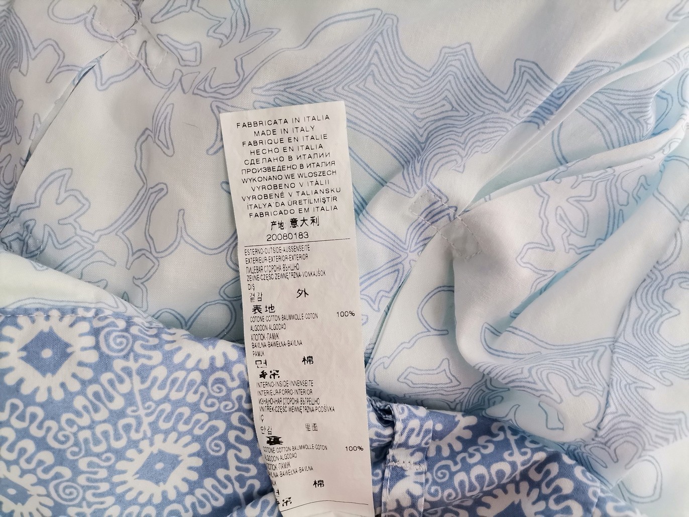 Sisley Size 40 Color Niebieski Spódnica Zawijana Midi Fabric Bawełna 100%