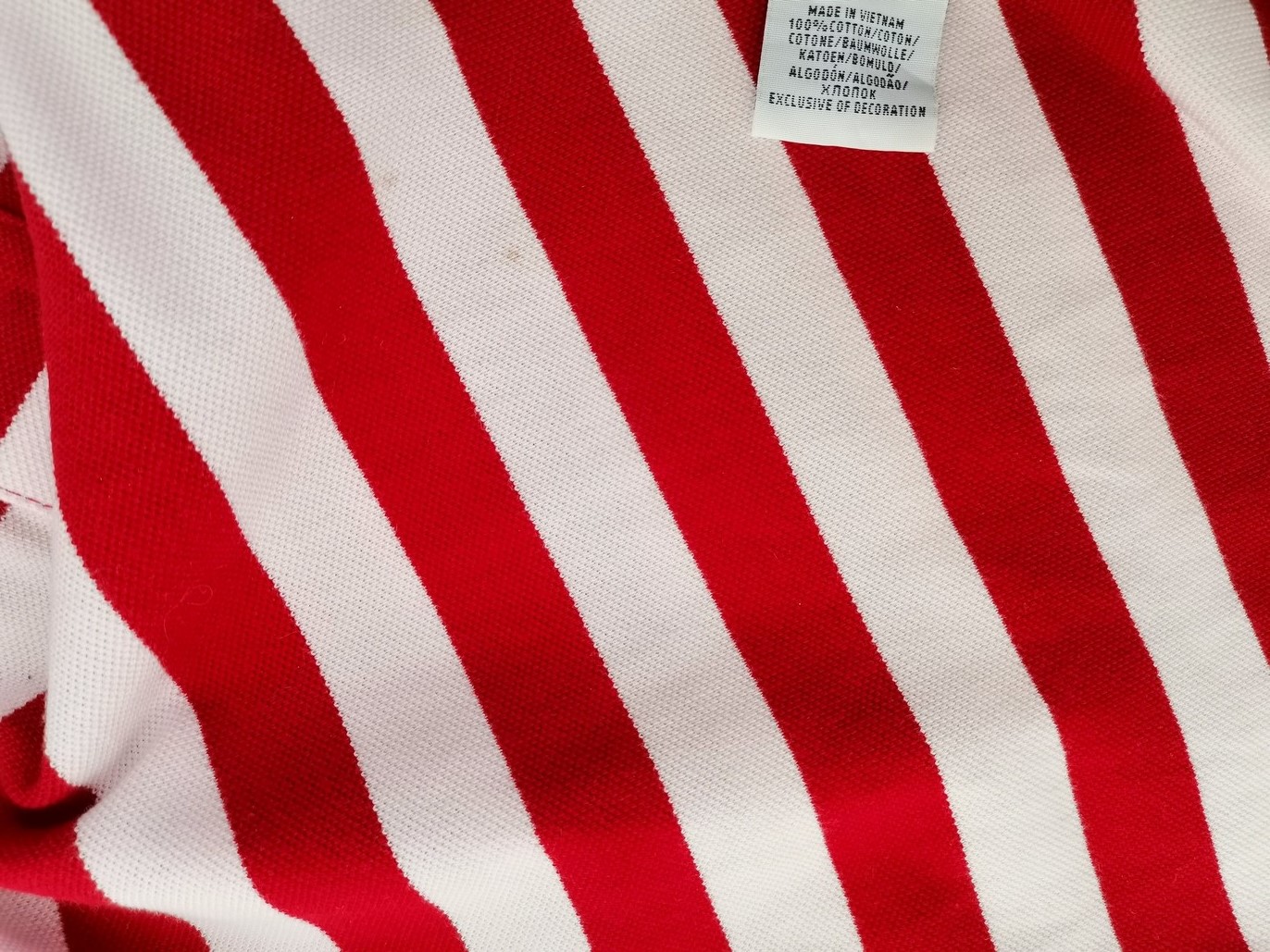 Polo Ralph Lauren Size S Color Czerwony Pasy Kołnierz Męska Koszula Polo Krótki rękaw Fabric Bawełna 100%