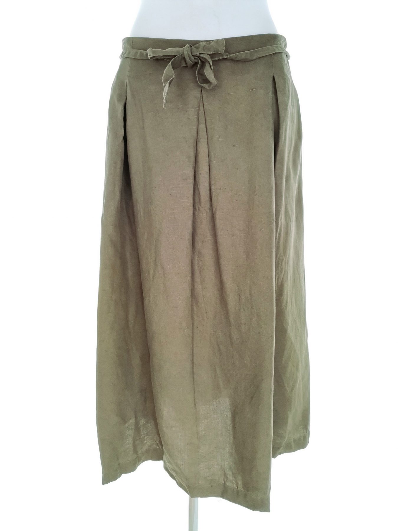 bric a brac Size XL Color Khaki Spódnica Maxi Długa Fabric Tencel