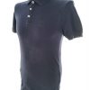 Zara Size M Color Granatowy Kołnierz Męska Koszula Polo Krótki rękaw Fabric Bawełna 100%