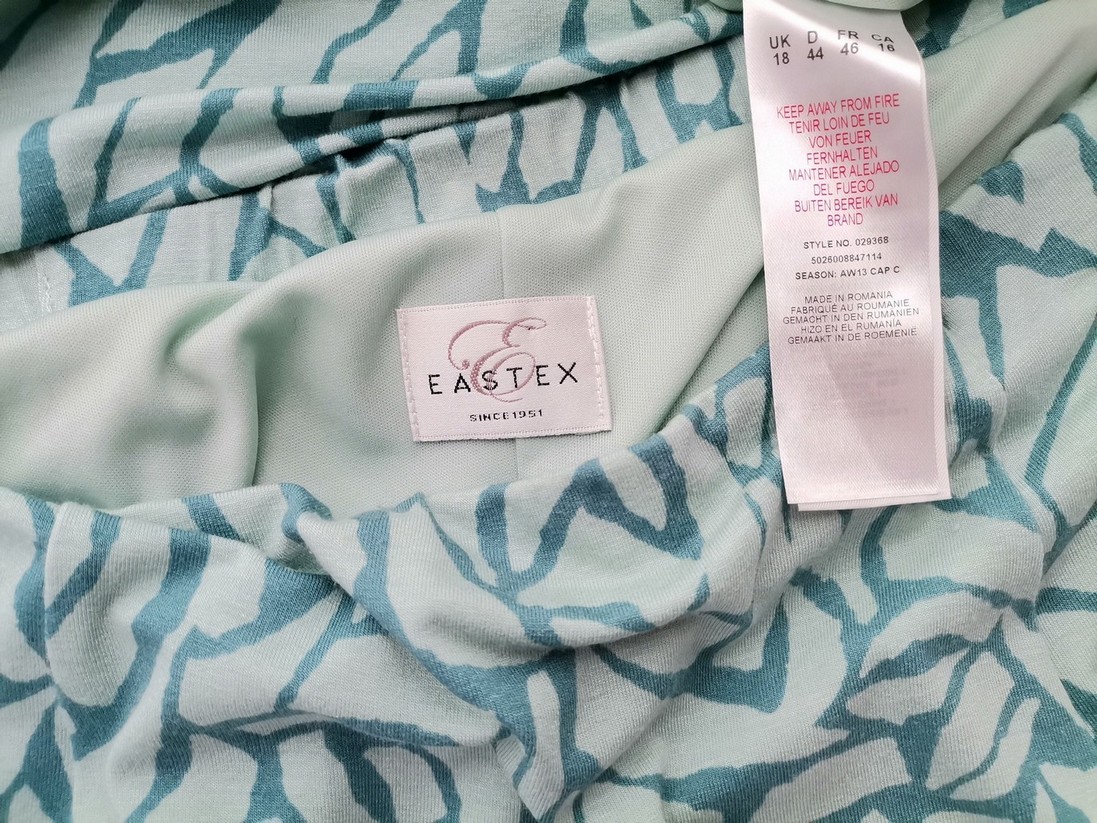 Eastex Size 18 (44) Color Niebieski Spódnica Maxi Długa Fabric Wiskoza