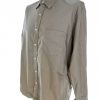 J.Crew Size L Color Khaki Kołnierz Męska Koszula Casual Długi rękaw Fabric Bawełna 100%