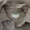 J.Crew Size L Color Khaki Kołnierz Męska Koszula Casual Długi rękaw Fabric Bawełna 100%