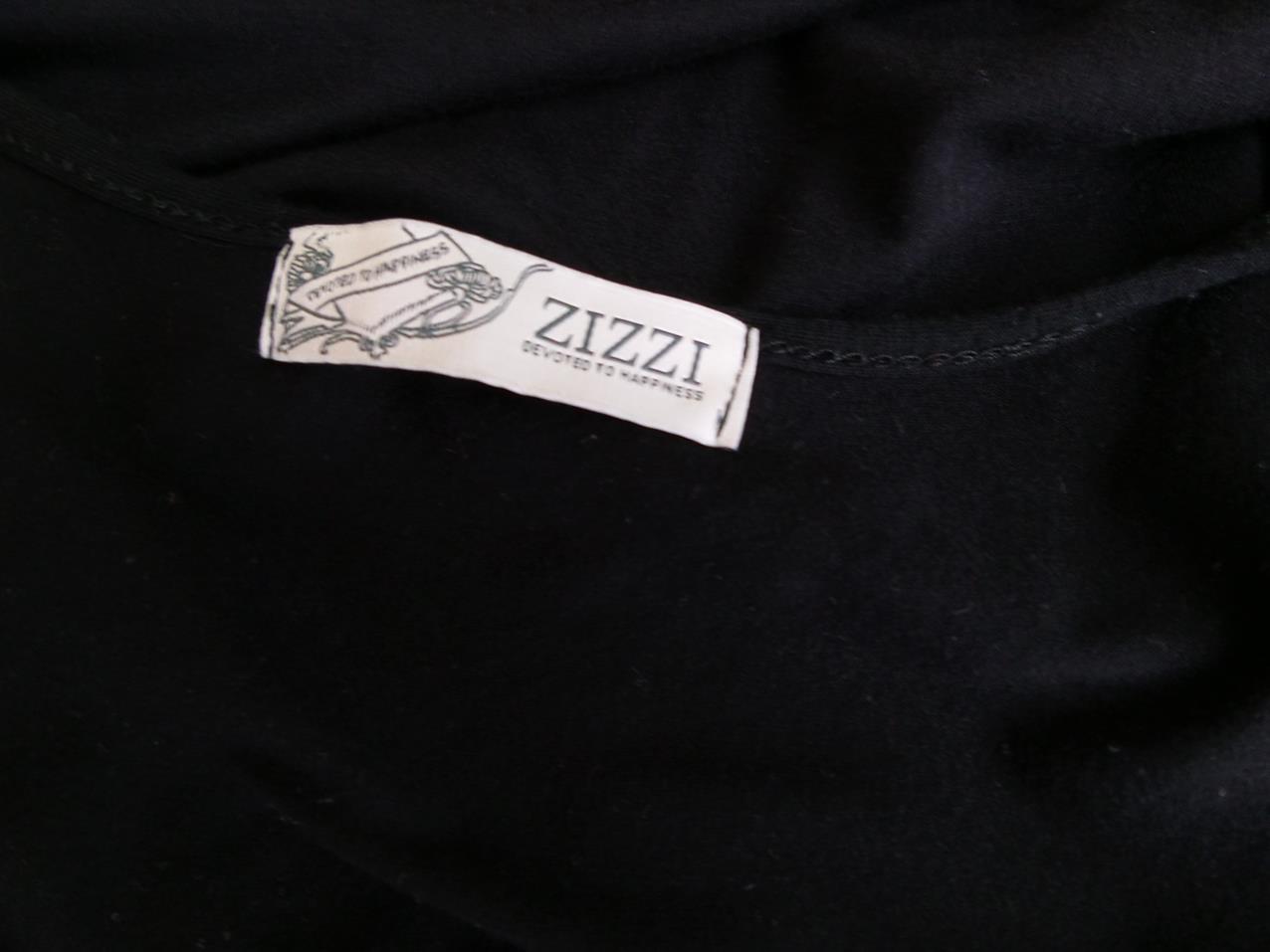 Zizzi Size M Color Czarny Dekolt U Tunika Bluzka Rękaw 3/4 Fabric Wiskoza