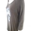 Vero moda Size L Color Brązowy W łódkę Tunika Bluzka Dzianina Rękaw 3/4 Fabric Wiskoza