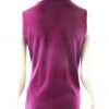 Mexx Size L Color Purpurowy Golf Sweter Bezrękawnik Fabric Akryl