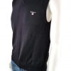 Gant Size S Color Czarny Męski T-Shirt Bezrękawnik Fabric Bawełna 100%