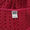 Vero moda Size L Color Różowy Okrągły dekolt Tunika Bluzka Dzianina Rękaw 3/4