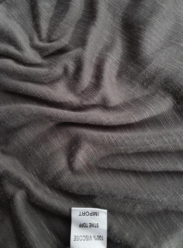 Zavanna Size XL Color Brązowy W serek Tunika Bluzka Długi rękaw Fabric Wiskoza 100%