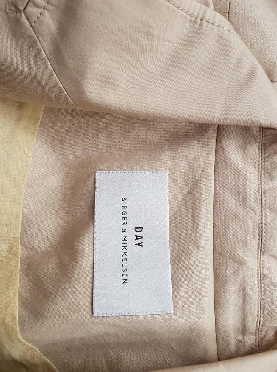 Day Birger Et Mikkelsen Size S Color Beżowy Kołnierz Żakiet z zapięciem Rękaw 3/4