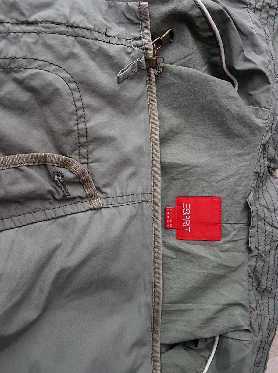 Esprit Size M Color Khaki Kurtka Długi rękaw Fabric Bawełna 100%