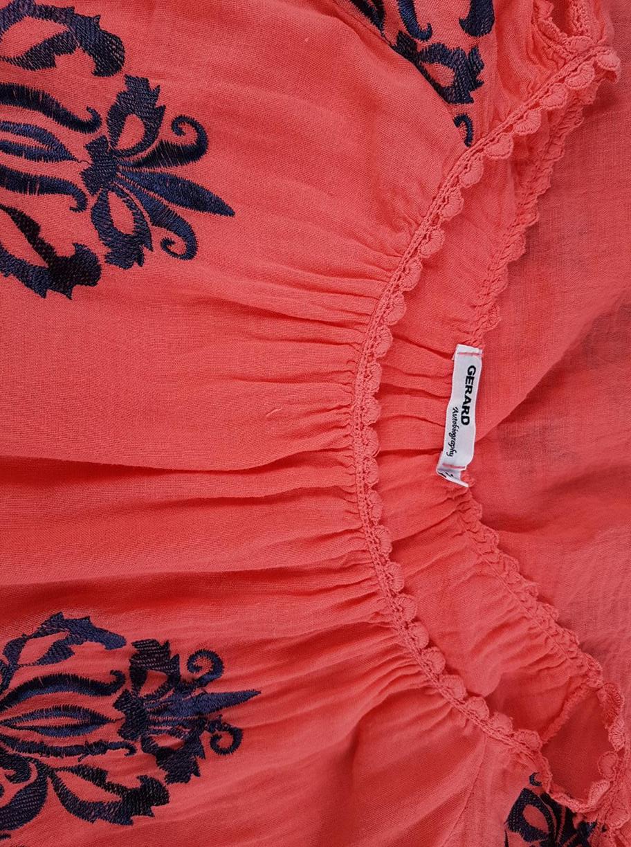 Gerard Size M Color Różowy W łódkę Tunika Bluzka Rękaw 3/4 Fabric Bawełna 100%