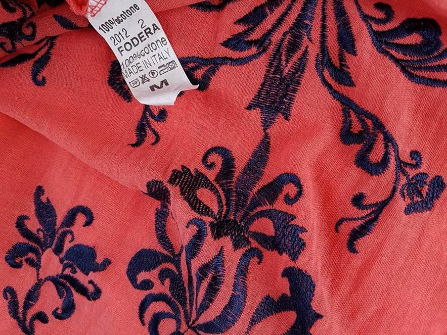 Gerard Size M Color Różowy W łódkę Tunika Bluzka Rękaw 3/4 Fabric Bawełna 100%