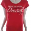 Diesel Size M Okrągły dekolt T-Shirt Krótki rękaw