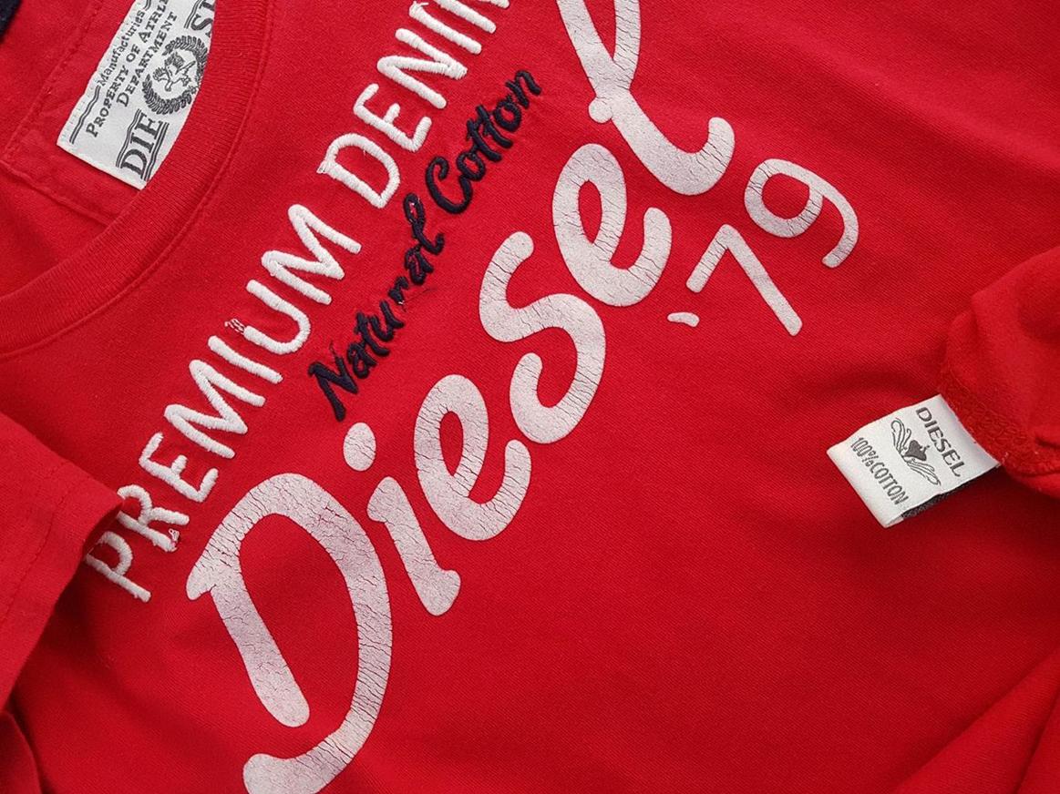 Diesel Size M Okrągły dekolt T-Shirt Krótki rękaw