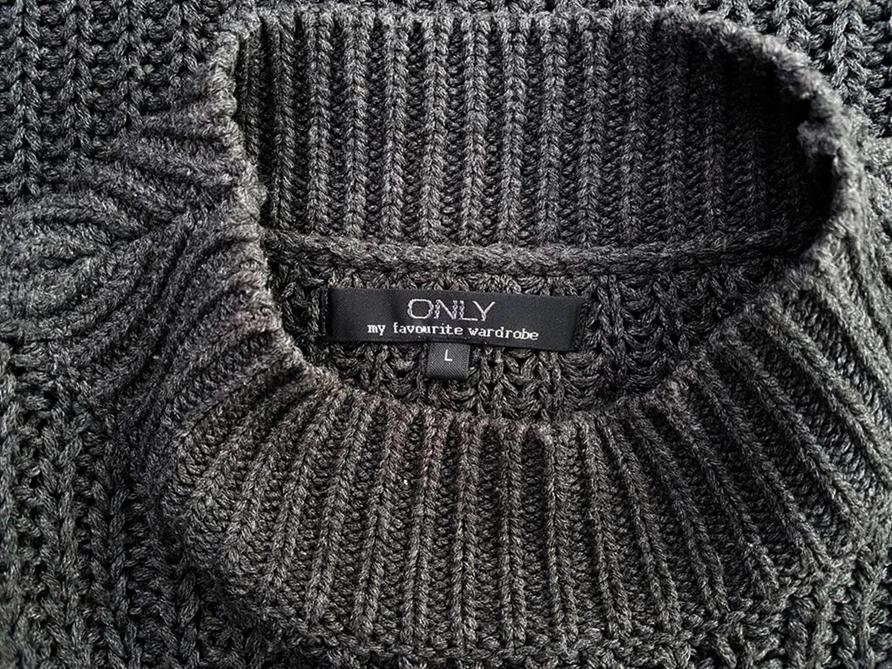 Only Size L Pół golf Sweter Długi rękaw Gruba dzianina